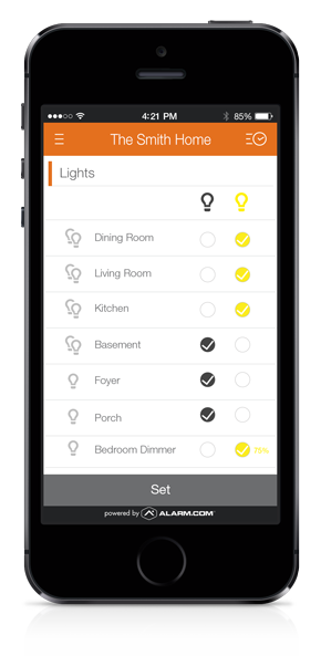 Lighting Control Mobile App